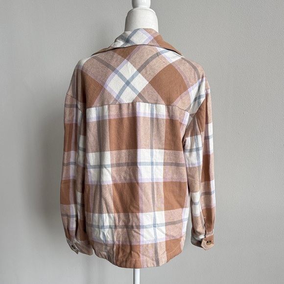 Aeropostale Multicolor Plaid Flannel Shacket - Picture 4 of 14